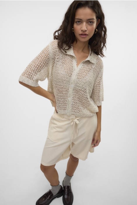 Vero Moda vmleilani glitter 2/4 poloneck card